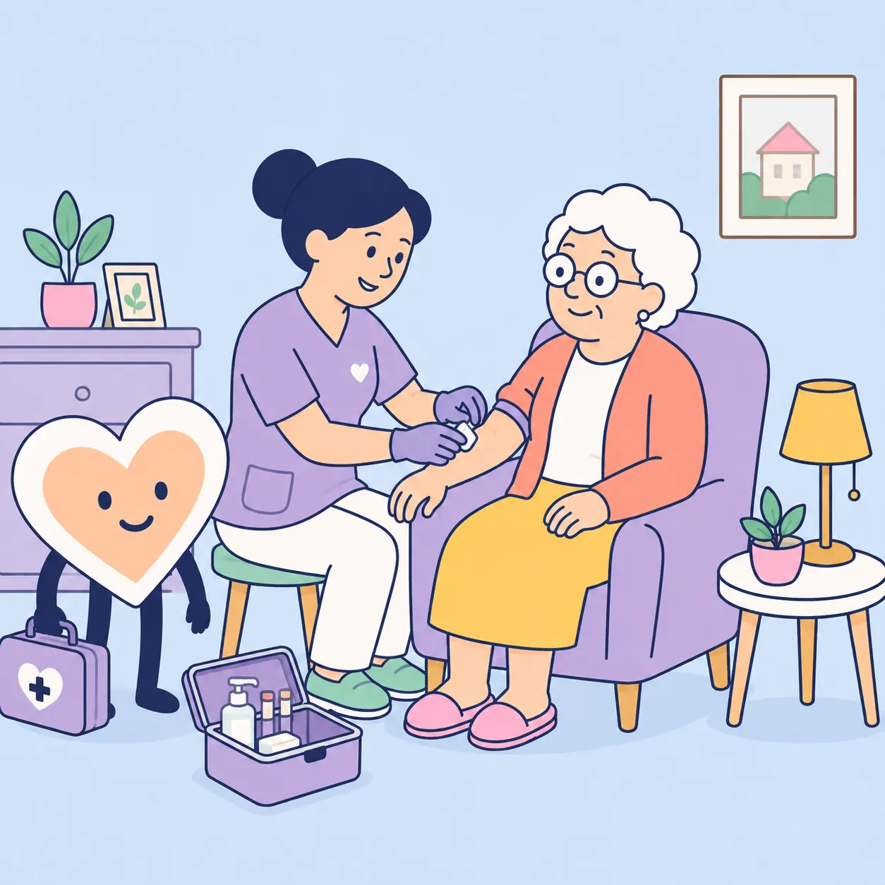 Soins infirmiers à domicile (SSIAD)